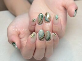 大理石　グリーン
