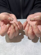 コウメ(KOUME)/ミラーフレンチ×有料パーツ