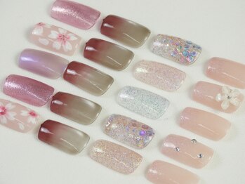 エッコネイル 長野駅東口前店(ecco nail)の写真/【長野駅東口徒歩５分◎】サブスクで通い放題！お好きなカラーやトレンドデザインで華やかな指先に♪