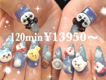 ゆびノさき イバラキシ(ibarakishi)の写真/《パラジェル認定サロン》Artやり放題 60分￥7950～◆圧倒的な再現力と可愛さ！痛ネイル/キャラ/３DArtもOK!