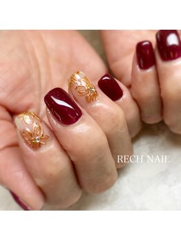レッシュネイル サロンアンドスクール(RECH NAIL salon&school)/flower*