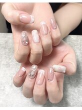 ブランネイル(BLANC.nail)/小薔薇ネイル