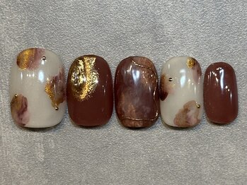 カラネイル 南森町店(calla nail)/インク&ミラーアート