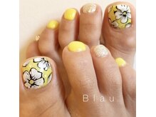 ブラウ ネイル パーティー(Blau Nail Party)の雰囲気（季節を先取りしてフットジェルしませんか？明るく華やか気分上々）