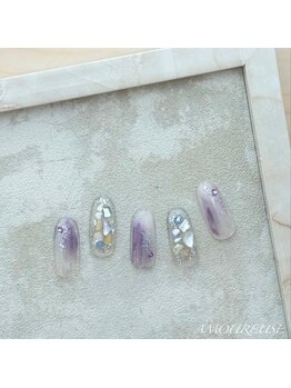 アムルーズ(Amoureuse)/シェルネイル♪