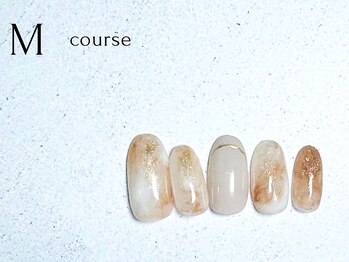 定額ネイルMコース　ハンド