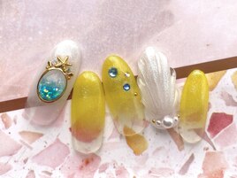 トロピカルマーメイドネイル