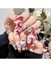 スカルプ長さ出し☆持ち込みデザインゴージャス★アート10本¥17980