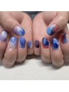 ニュアンスネイル♪カラフル♪