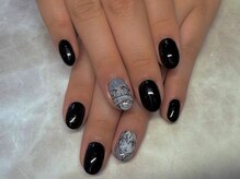 リッチ トゥ 安城店(Rich to)/國廣限定モノクロ痛ネイル