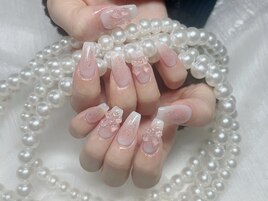 リボンネイル、チークネイル