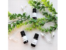 選べるアロマは、ブレンドタイプ3種類とラベンダー、ローズ