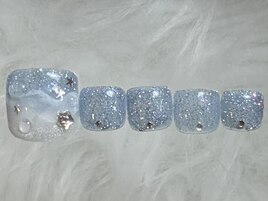 キラキラ夏ネイル¥7500