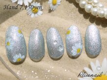 プラスネイル 北千住東口店(PLUS NAIL)/(3514)マグネット×フラワー