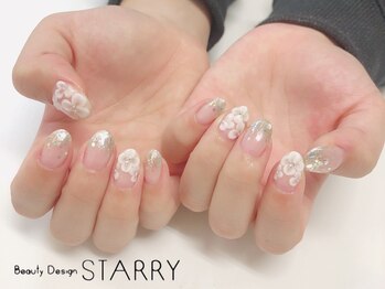 スターリー(STARRY)/3D上品フラワーネイル