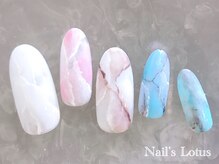 ネイルズロータス(Nails Lotus)/大理石風ネイル