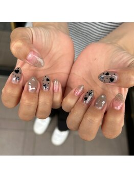 白べぇーっ 本店 湊町店/ハートネイル♪