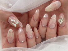 可愛い定額ネイルもご用意しております。（2種類）フィルイン可