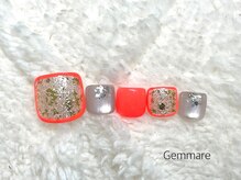 ジェンマーレ たまプラーザ店(Gemmare)/ネオンモチーフフットネイル