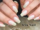 緑夏ニュアンスネイルデザイン