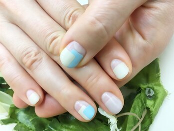 プルミエ ネイル(Premier Nail)/マット☆ブロックフレンチ