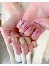 ユージューネイルルーム(UJU nail room)/チグハグマグネットネイル