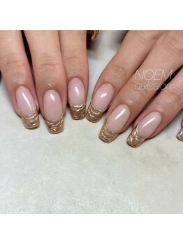 ノエム ネイルサロン(NOEM)/ミラーデザインフレンチ
