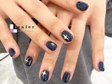 リーファネイルズ 岡山学南町店(Lea'ferNails)/シンプルデザインネイル