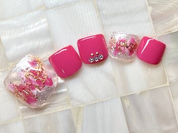 モーヴネイル(mauve.nail)/フットネイル定額アートB ¥12000