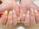 金箔のミモザネイル☆