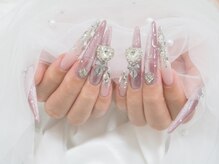 nailsalon amore 心斎橋店【長さだし/持ち込み/スカルプ/フィルイン/定額】/キラキラゴテゴテ20900円