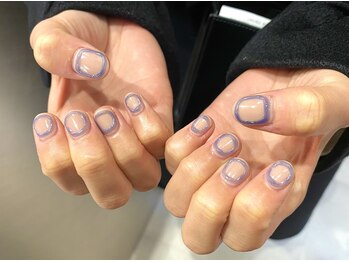 ネイルキュート アンド クールラッシュ 亀有店(nailcute & CoolLash)/ぷっくり囲みネイル