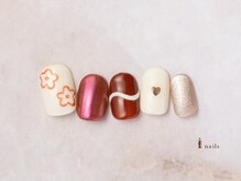 アイネイルズ 横浜EAST店(I-nails)/ぷっくりフラワーミラー