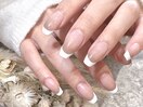 ワンカラーフレンチネイル