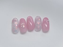 オーロラ　ピンク　夏