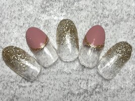 塗りかけネイル