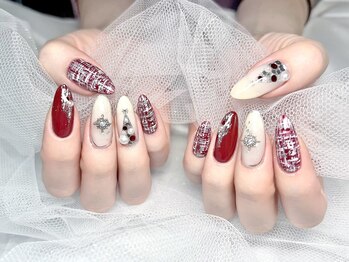 ヤシネイル(Yashi Nail)/ゴージャス持込 Xmasネイル