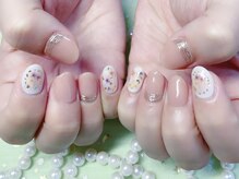 キラキラネイル 川口 南鳩ヶ谷店/お花ネイル
