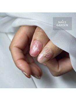 ネイルズガーデン(NAILS GARDEN)/リボンネイル