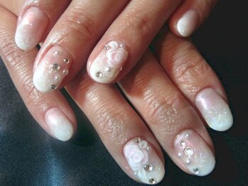 ネイルアンドアイラッシュサロン エスポアール(nail&eyelash salon espoir)/3Dフラワーネイル 90分コース