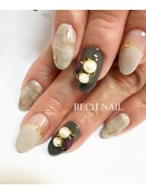 レッシュネイル サロンアンドスクール(RECH NAIL salon&school)/ジャガード☆オリジナルデザイン