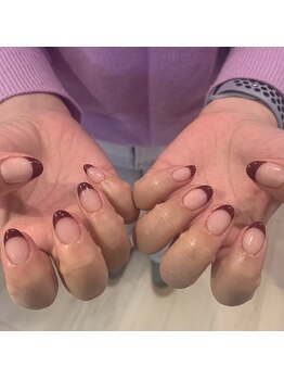 カノアネイルプレイス(KANOA nail place)/ボルドーフレンチ