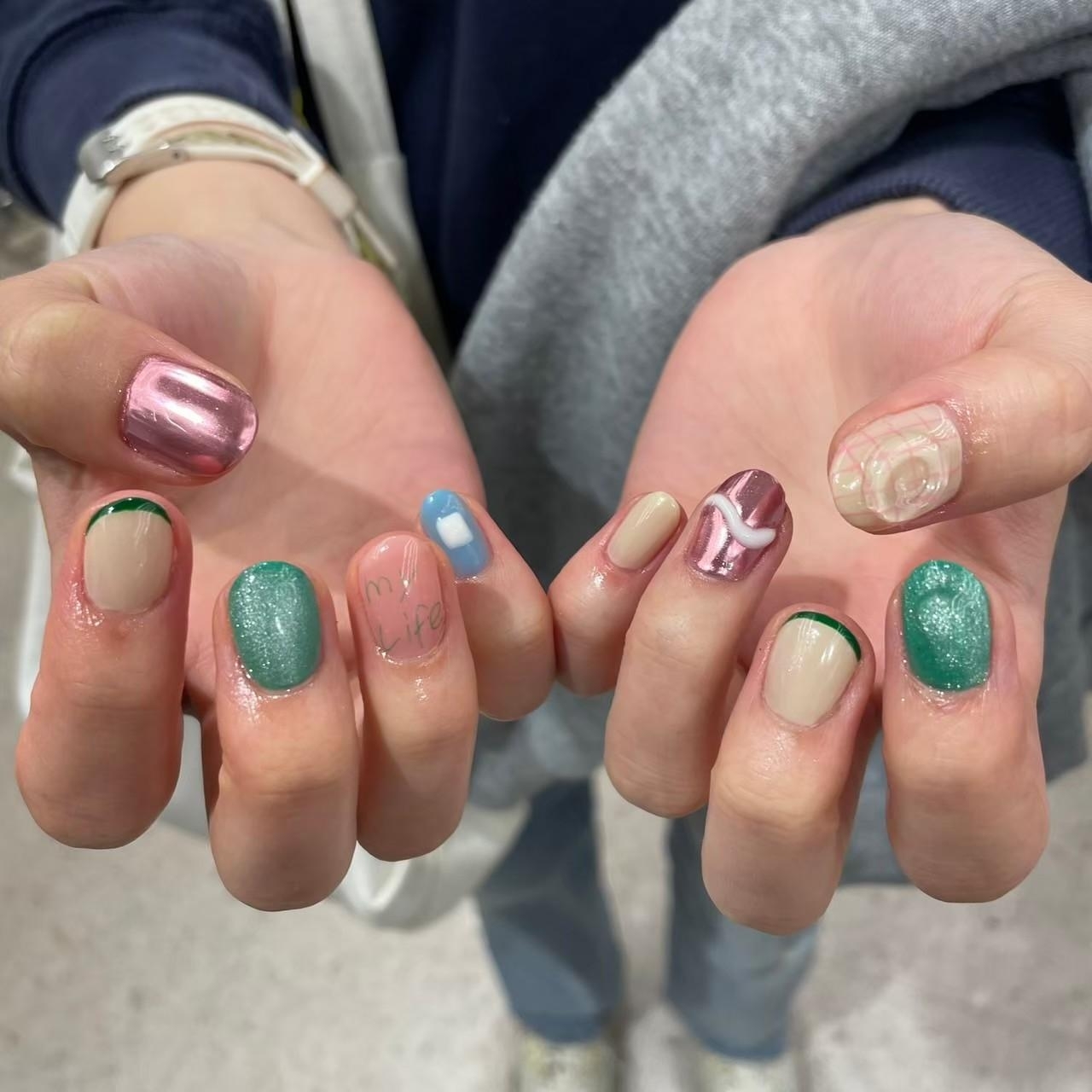 プラチナムドール 難波店(PLATINUMDOLL)/アート10本/ニュアンスネイル