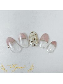 ピンクフレンチネイル