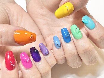 カラフルスライムネイル