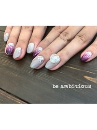 キラキラゴージャスネイル