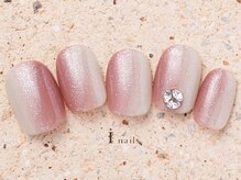 アイネイルズ 町田店(I nails)/桃グラデvカットネイル8980円