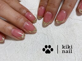 ガラスフレンチ／フレンチネイル