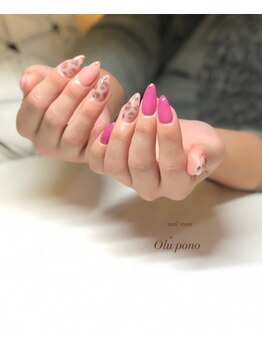 ネイルルーム オルポノ(Olupono)/女子なレオパード☆