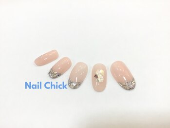 ネイルチックコウベ 銀天街店(Nail Chick kobe)/ガラスフレンチネイル